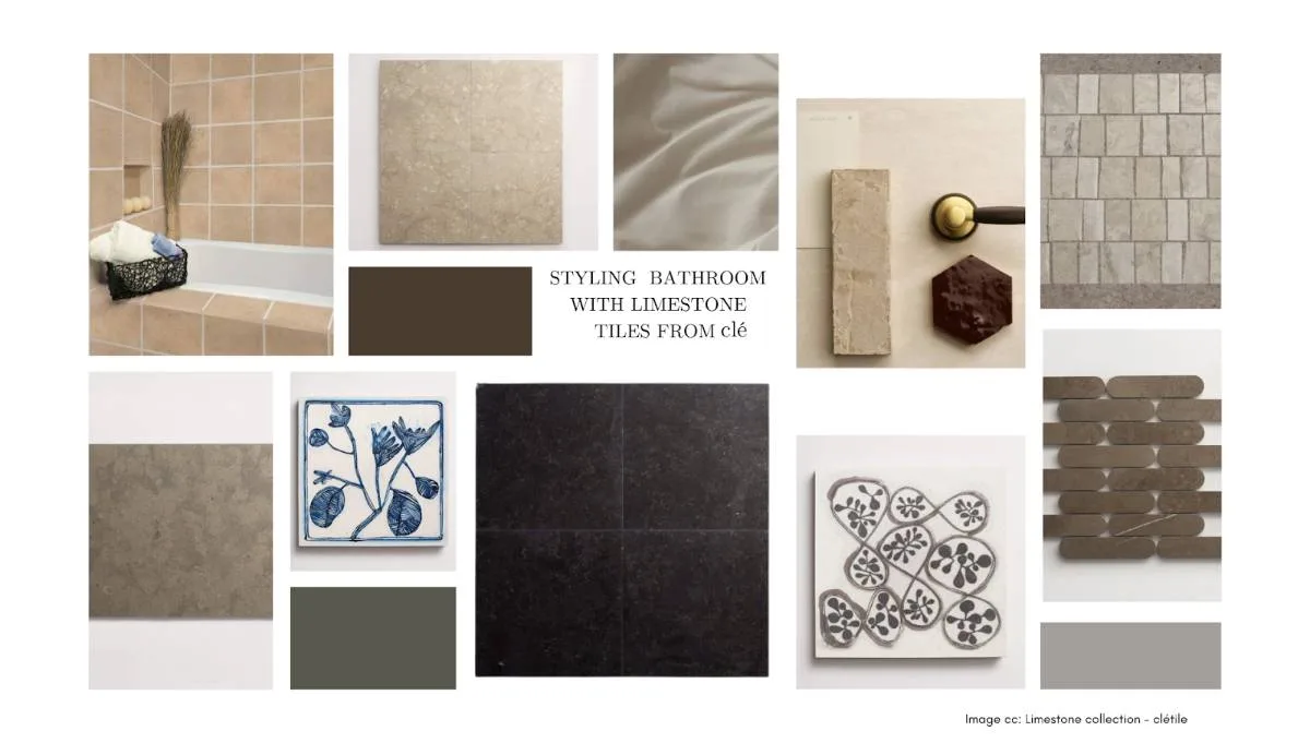 How to Style a Bathroom With Limestone Bathroom Tile From clé