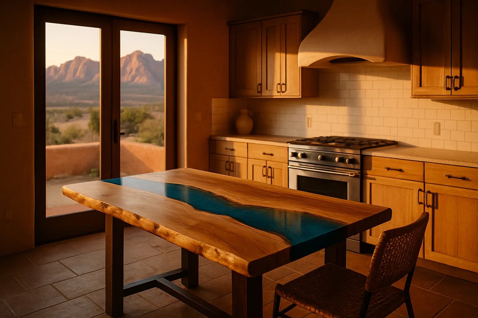 Ocean Epoxy Tables 2026: Coastal Kitchen Serenity