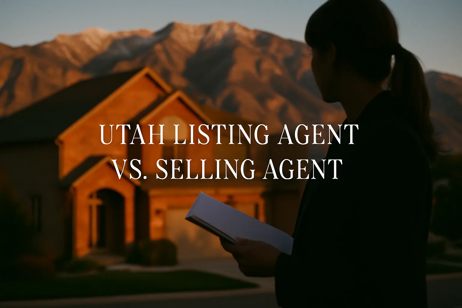 Utah Listing Agent Vs. Selling Agent