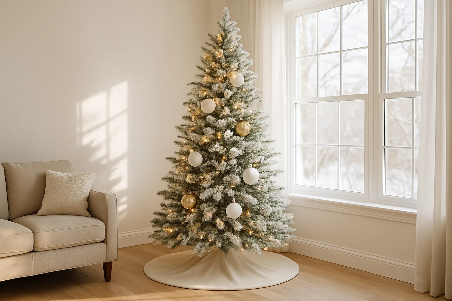 Flocked vs. Green Artificial Christmas Trees: Shedding, Fluffing and Lights