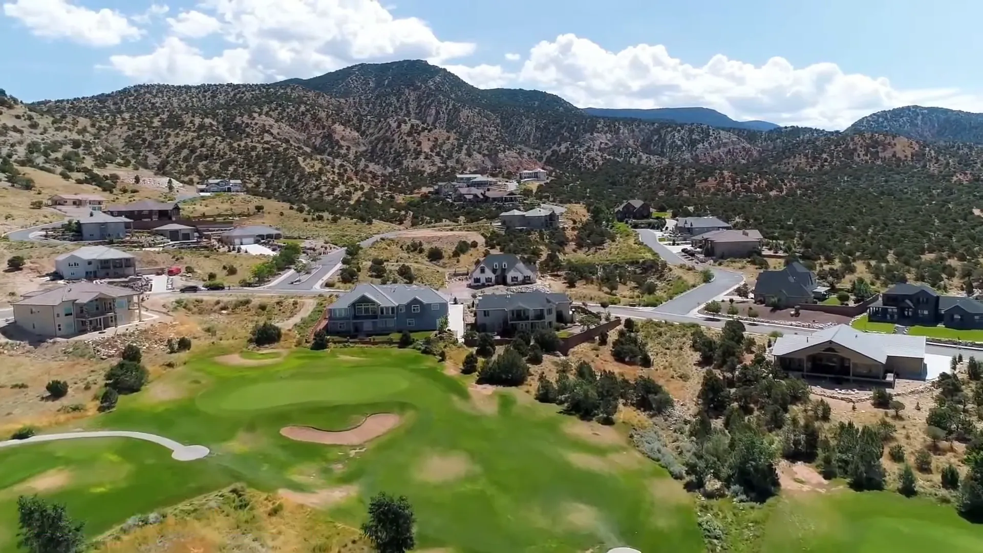 Cedar City skyline with nearby mountain and park views