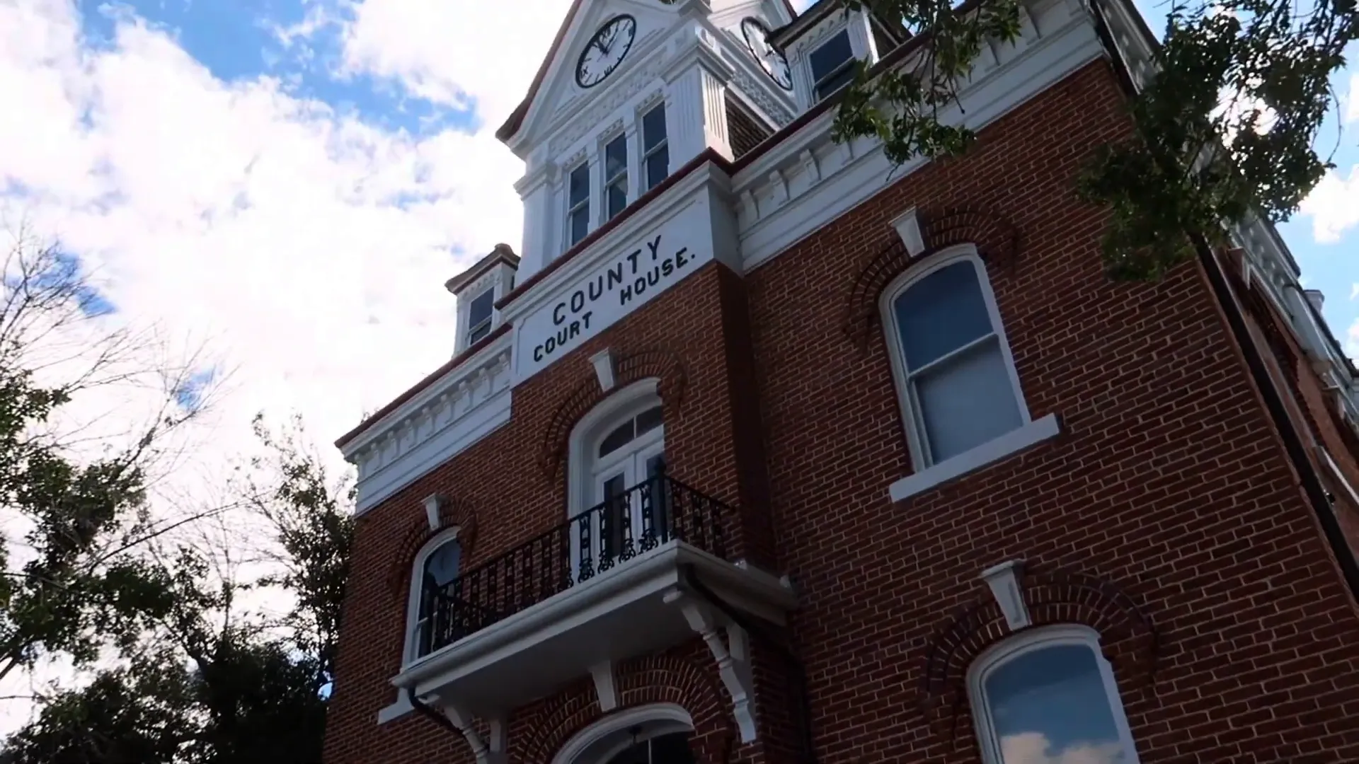 Beaver County Courthouse with Victorian architecture and clocks