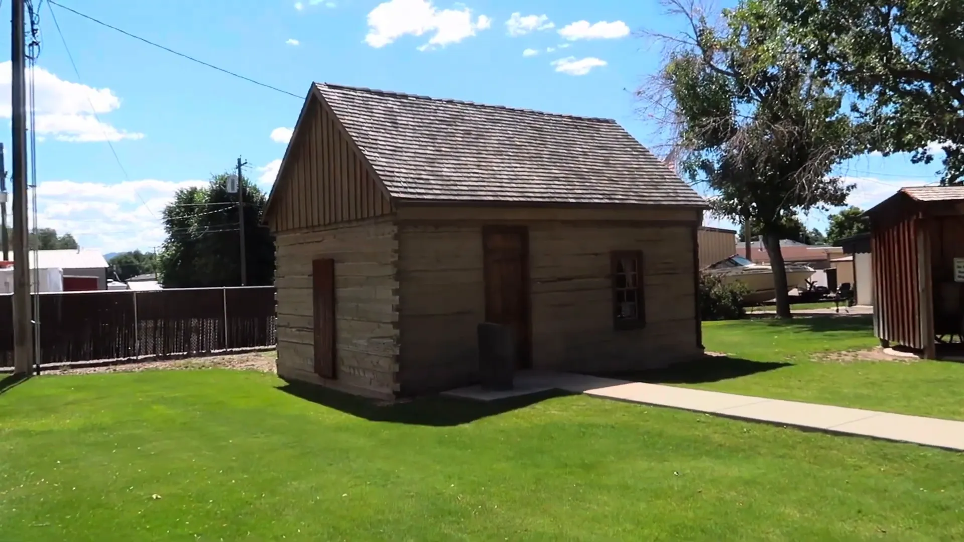 Philo Farnsworth's historic home and statue in Beaver, Utah