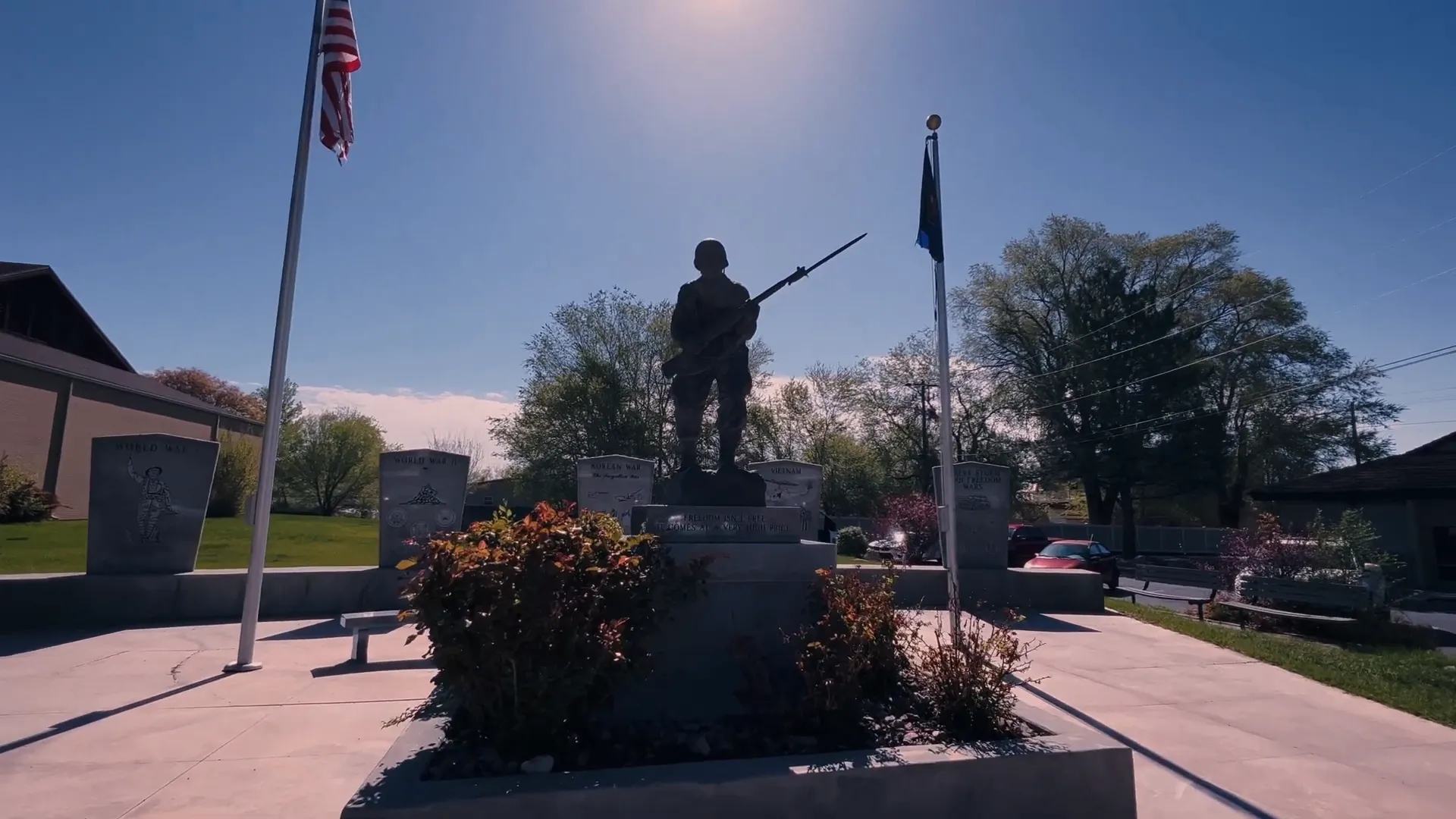 Memorial statue near the Museum of the San Rafael