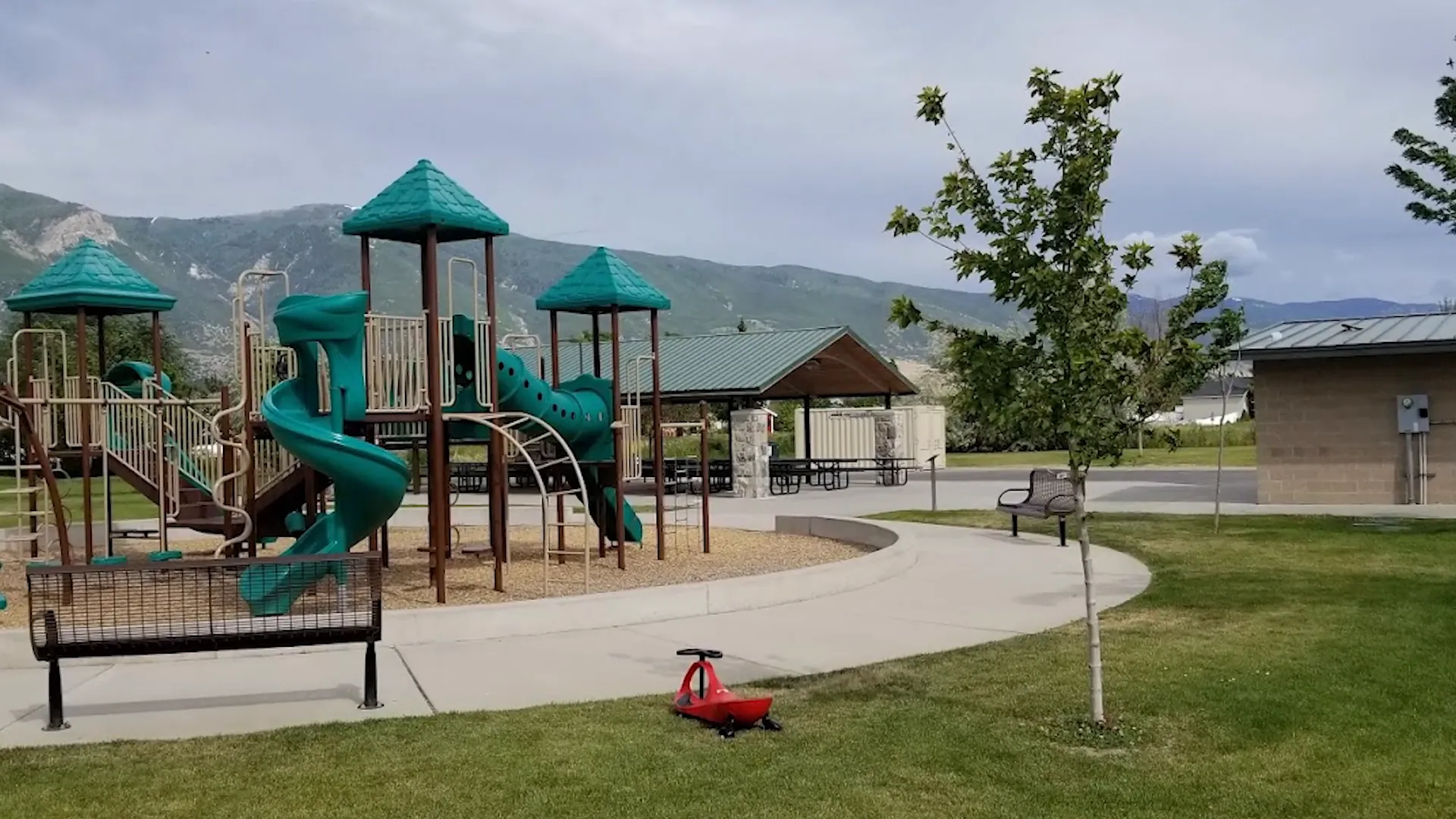 Community park and biking trails in Farmington