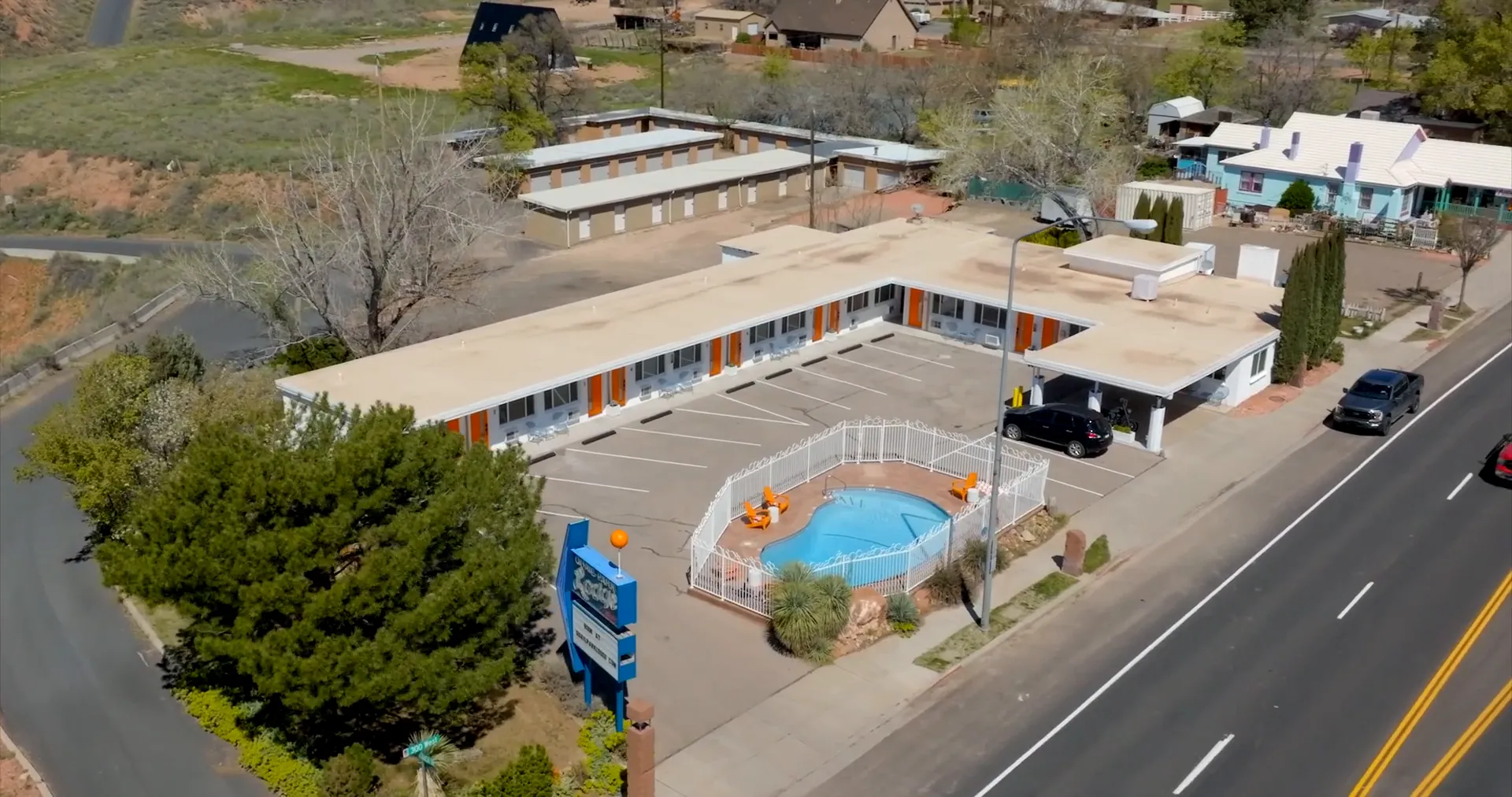Quail Park Lodge exterior after remodeling