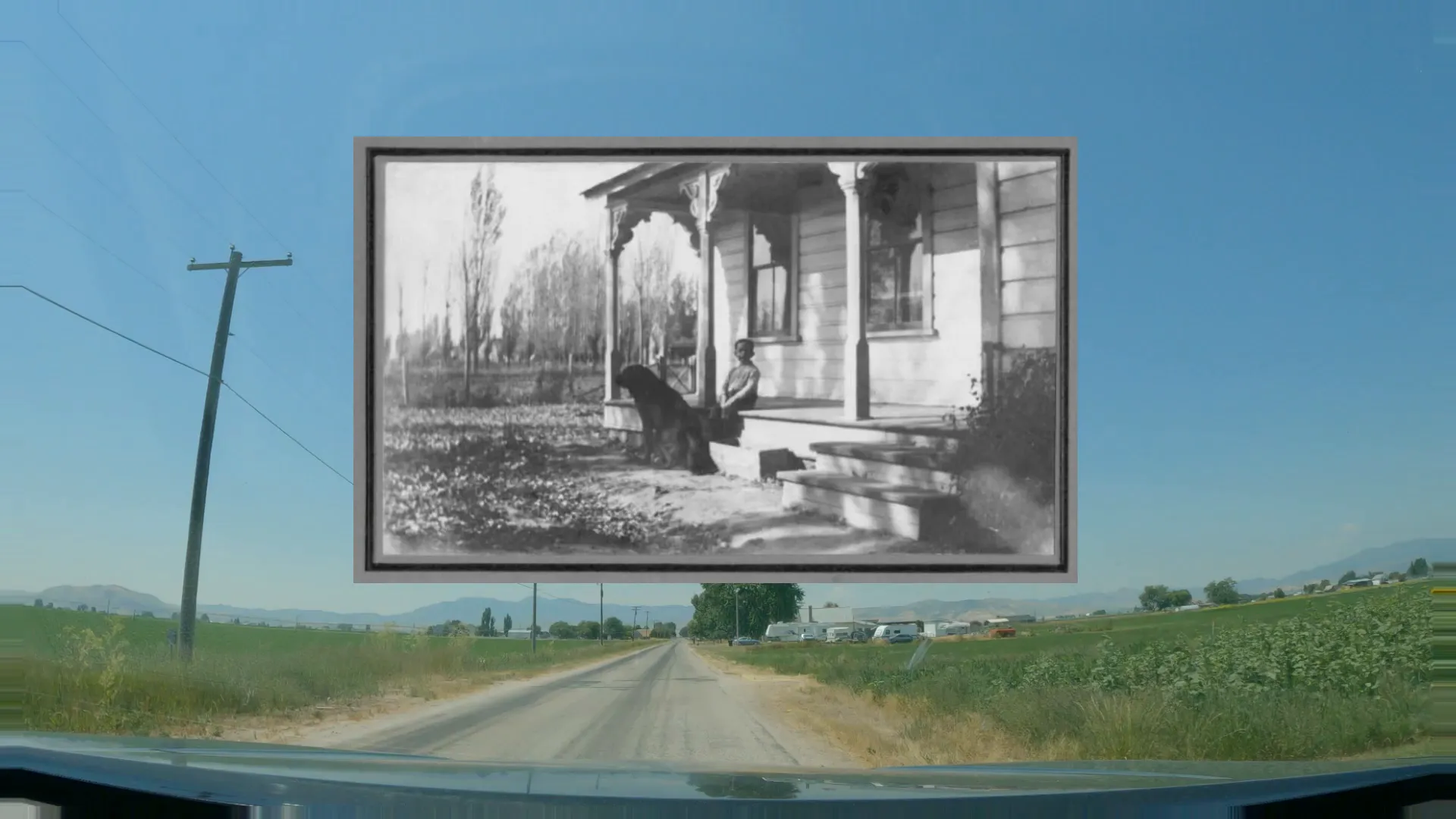 Historic homes and land staked out by early settlers in Lewiston, Utah