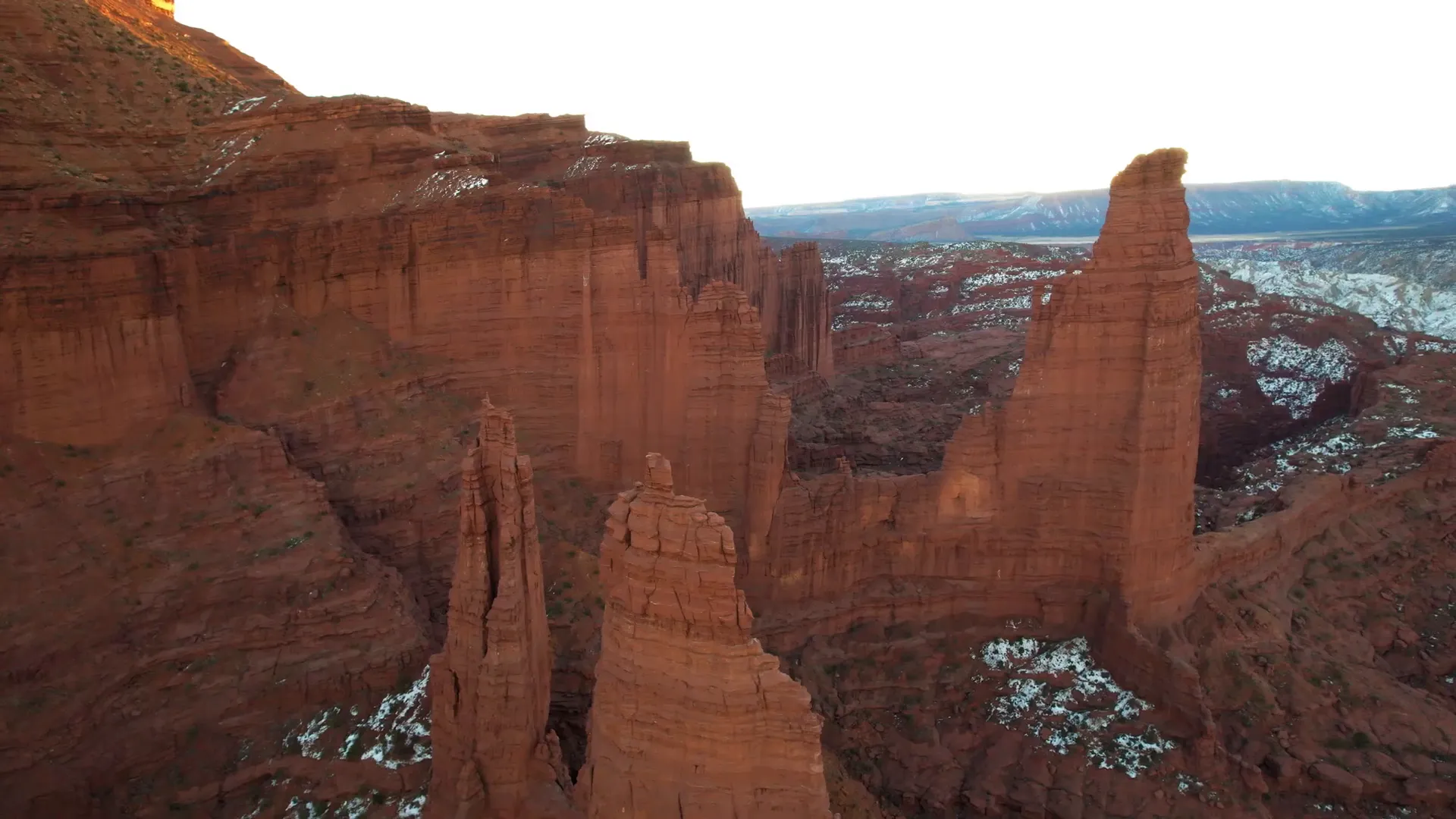 Fisher Towers towering sandstone formations with scenic desert backdrop