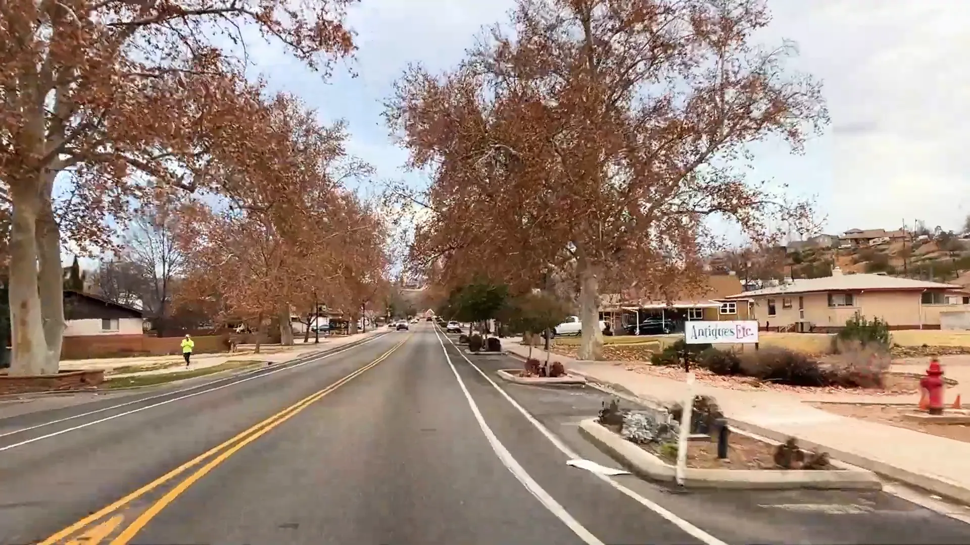 Historic Santa Clara Drive decorated for Christmas