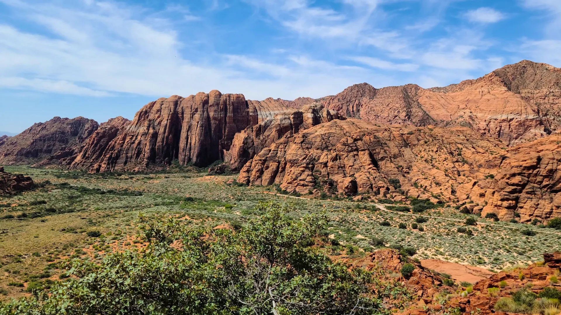 Snow Canyon's striking red rock formations