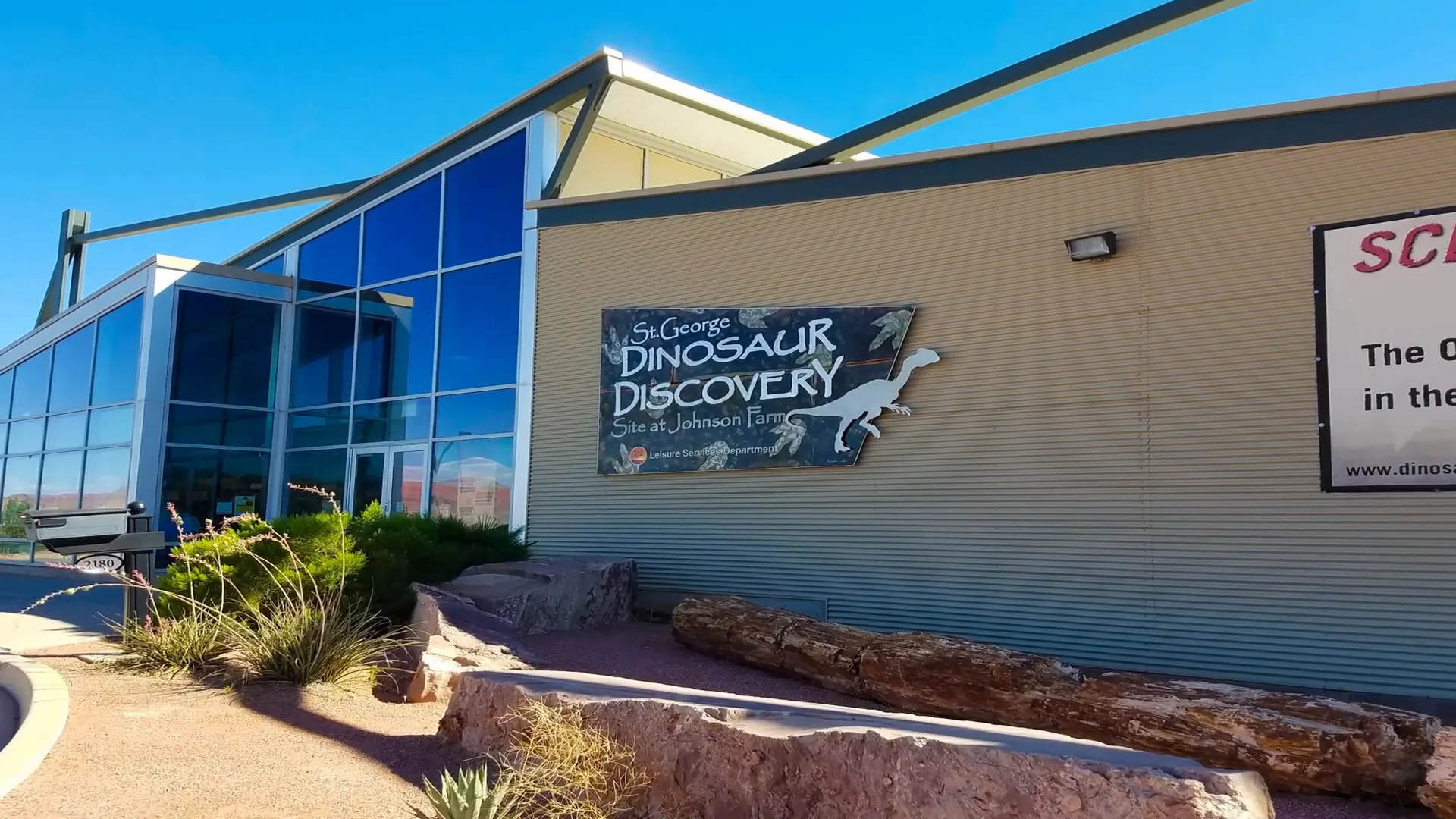 Dinosaur tracks at the Saint George Dinosaur Discovery Site