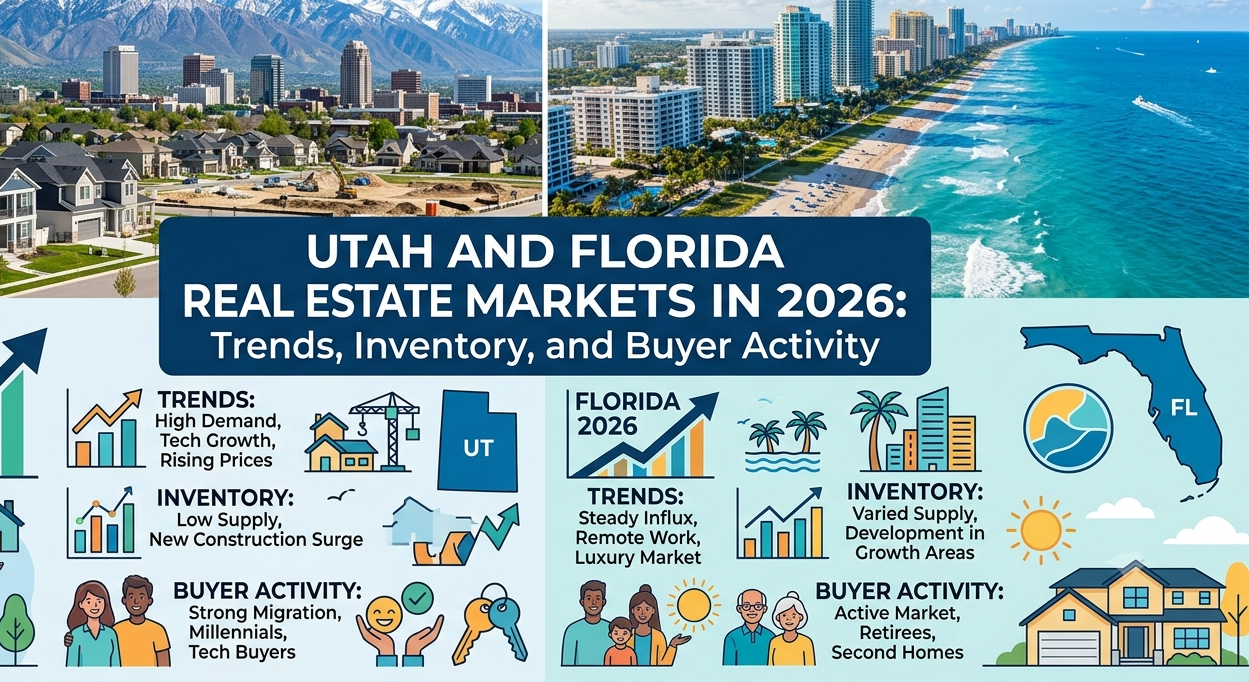 Utah vs. Florida Real Estate Markets in 2026: Key Trends