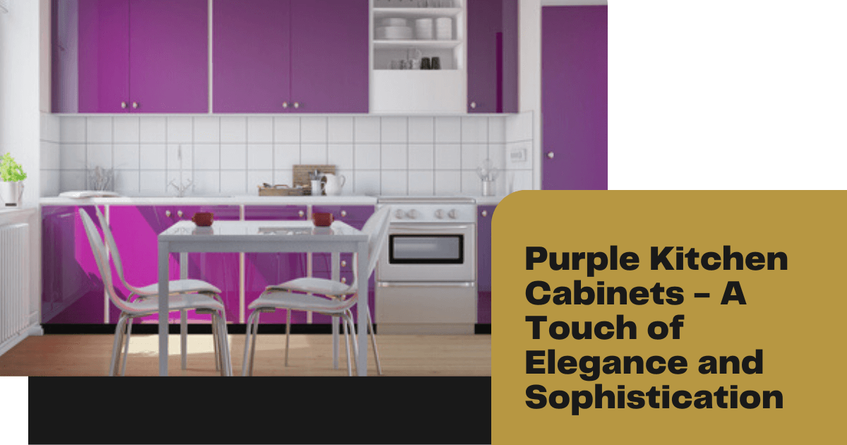 Purple Kitchen Cabinets