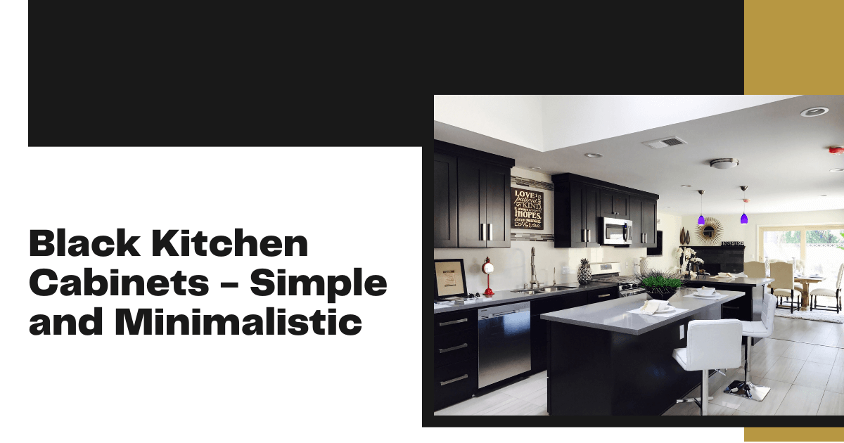 Black Kitchen Cabinets